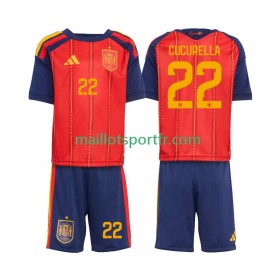 Maillot de Foot Espagne Marc Cucurella 22 World Cup Enfant Domicile 2026